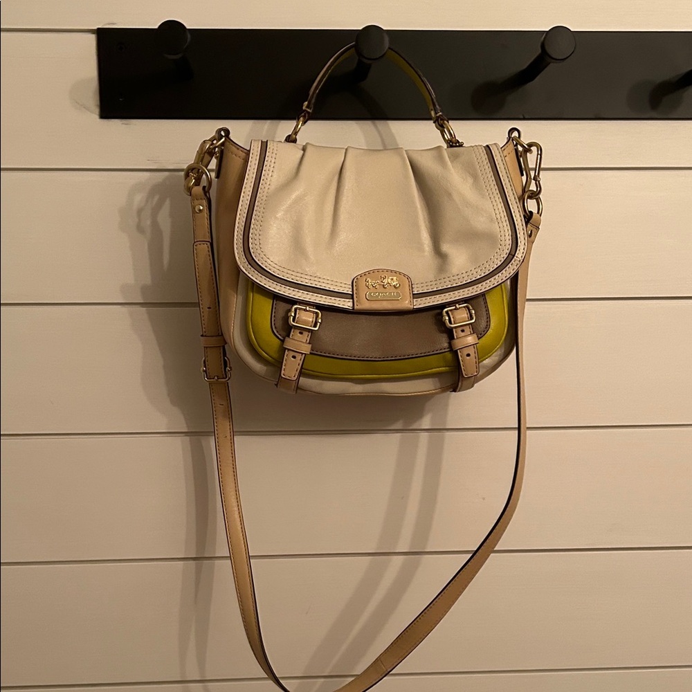 EUC Coach Madison Annabelle Color Block Crossbody Bag